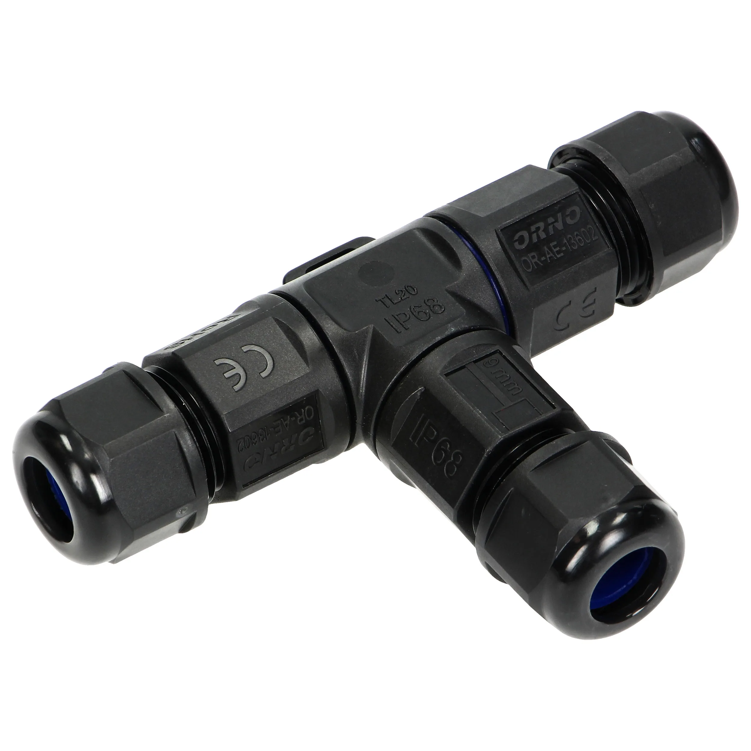 Cầu đấu nối chữ T OR-AE-13602 3 ngả cho dây điện đèn LED ngoài trời, 3X4mm2, 450V/25A, IP68 - Linh kiện đèn led Zalaa