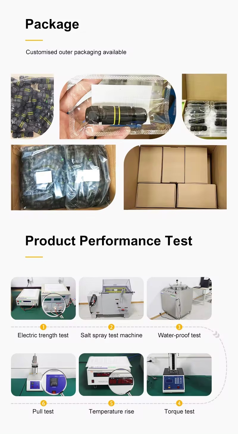 Đầu Nối Điện Cút Điện 2 Đầu E-Weichat M20-3P Chia 2 3 4 PIN Chống nước, Ngoài trời IP68 - Linh kiện đèn led Zalaa