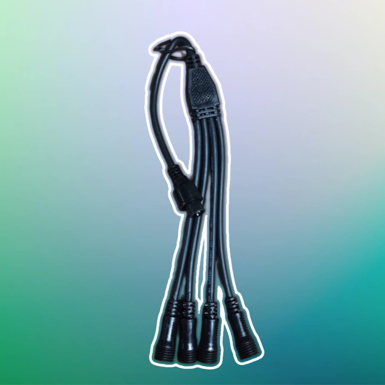 Dây Cáp Điện 1 Đầu Nối Chia 4 Dùng Nối Đèn LED Cho Vườn Ánh Sáng / Light Garden