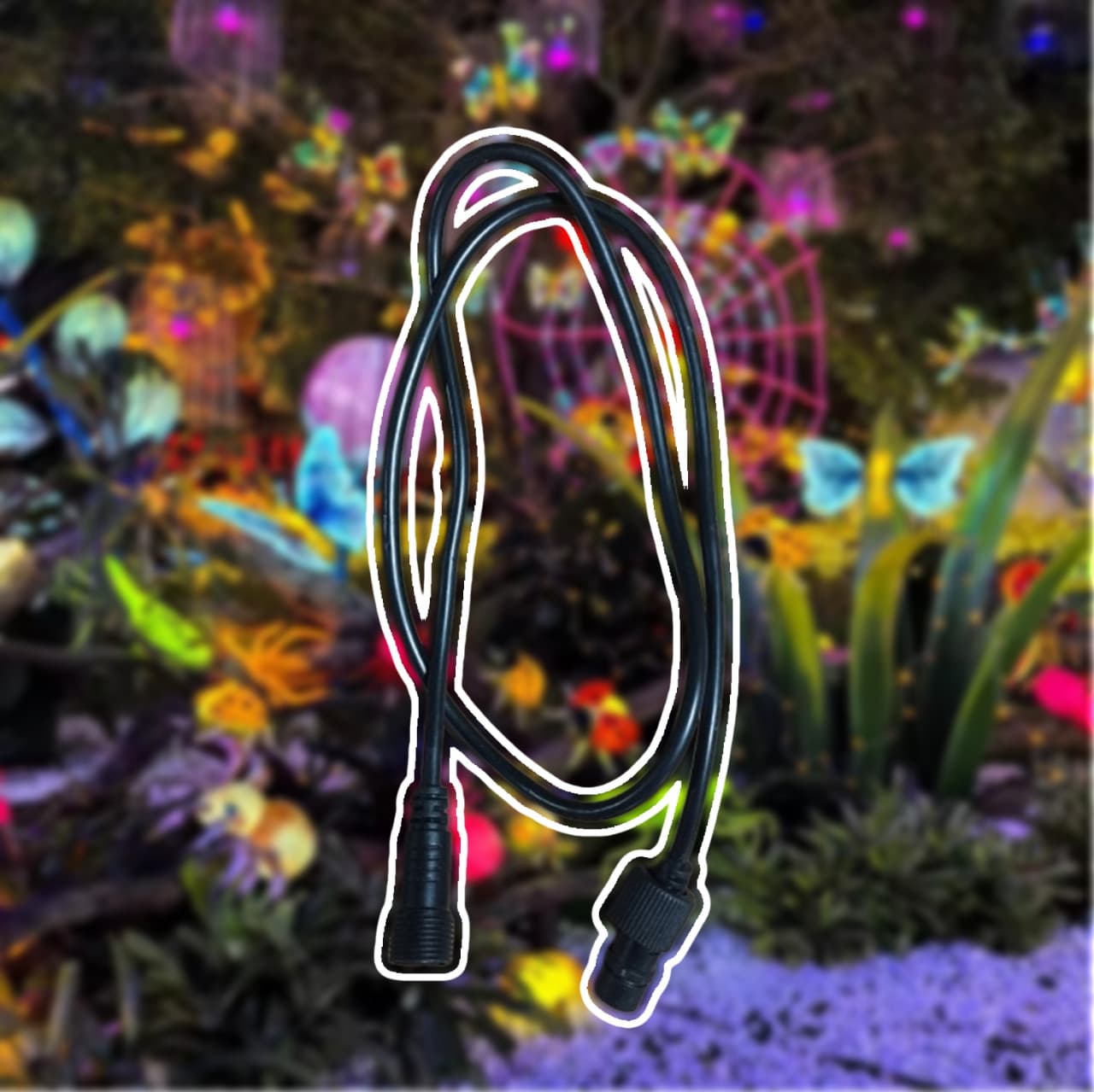 Dây Cáp Điện 2 Đầu Âm Dương Dài 1000mm Dùng Nối Đèn LED Cho Vườn Ánh Sáng / Light Garden