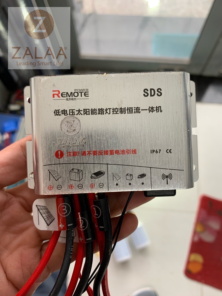 Bộ điều khiển đèn năng lượng mặt trời Mã số P1240 ZSML-100 ZALAA