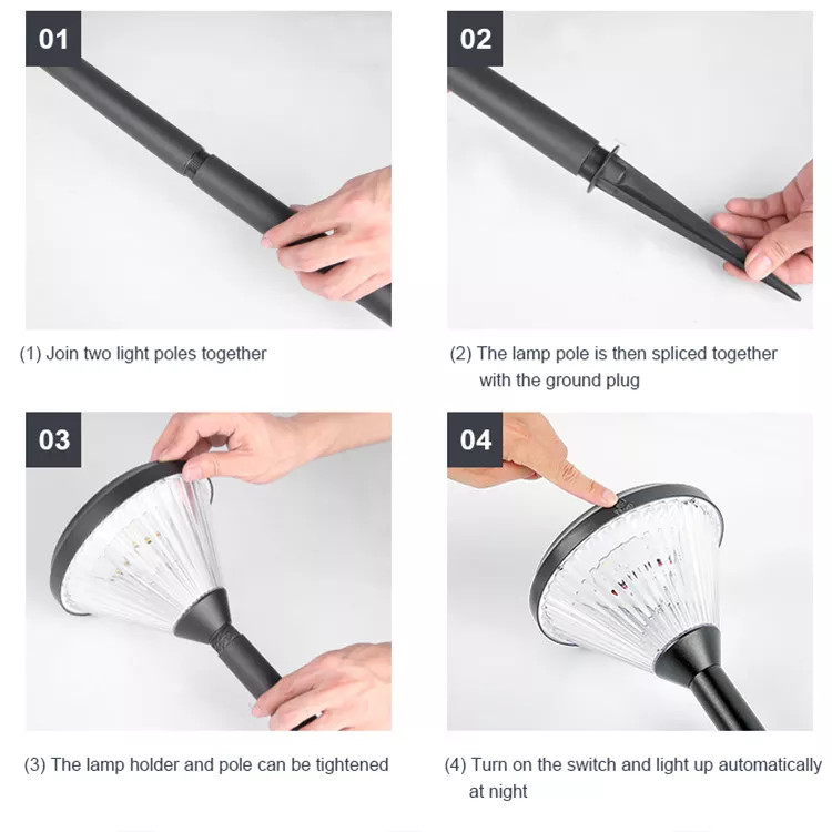 Đèn Cắm Đất Trang Trí Sân Vườn Năng Lượng Mặt Trời ZALAA ZG-CPD0804