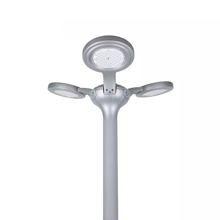 Đèn Sân Vườn Kiểu Dáng 3 Cánh Hoa Hiện Đại 2023 ZG-TYD5106-3 33W ZALAA Solar Garden Cho cột cao 4-6m