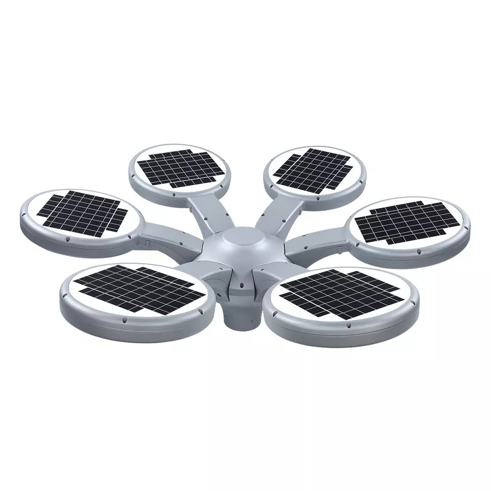 Đèn Công Viên Kiểu Dáng 6 Cánh Hoa Hiện Đại 2023 ZG-TYD5106-6 66W ZALAA Solar Garden Cho cột cao 6-8m