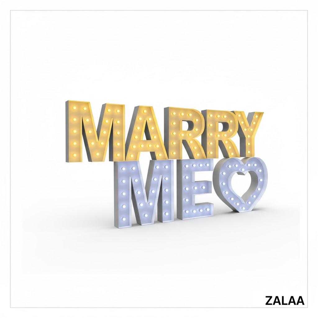 Đèn Chữ Khung Hộp Marquee Lights ZALAA OEM cho Sự Kiện, Lễ hội, Wedding, Sân khấu