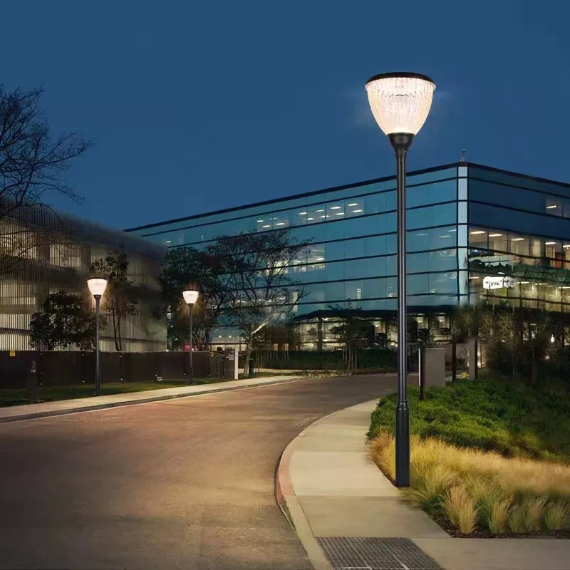 Đèn Đường Cảnh Quan Sân Vườn Công Viên Năng Lượng Mặt Trời ZG-GGD1105 28W ZALAA cho cột cao 3-5m