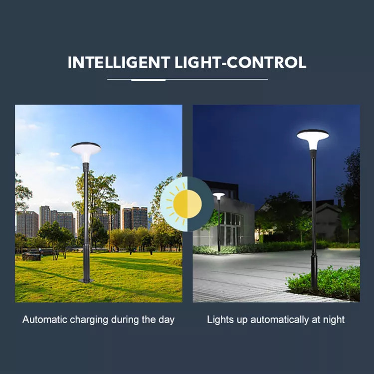 Đèn Đường Công Viên Năng Lượng Mặt Trời ZG-TYD1104 25W ZALAA cho cột cao 2-4m