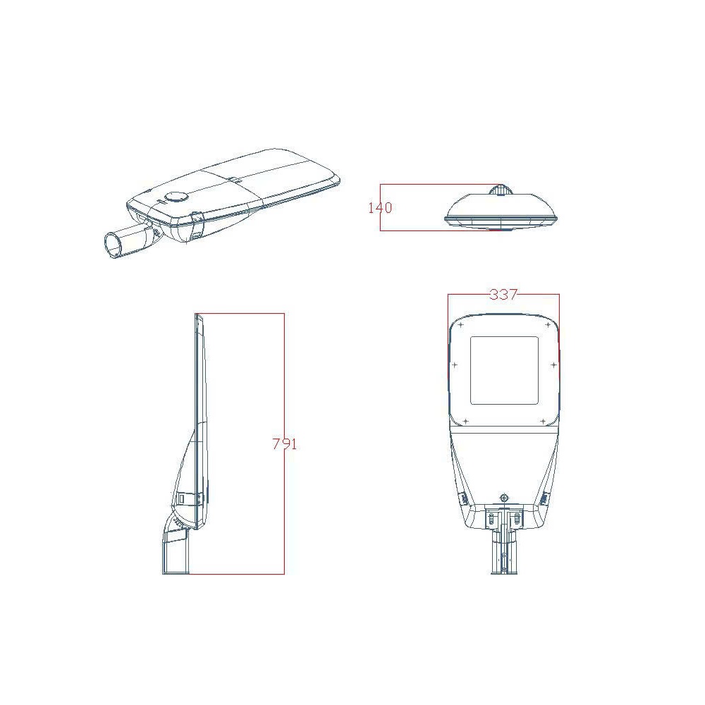 Đèn Đường LED 120W ZSTL-100GG ZALAA - Sản xuất theo đơn đặt hàng