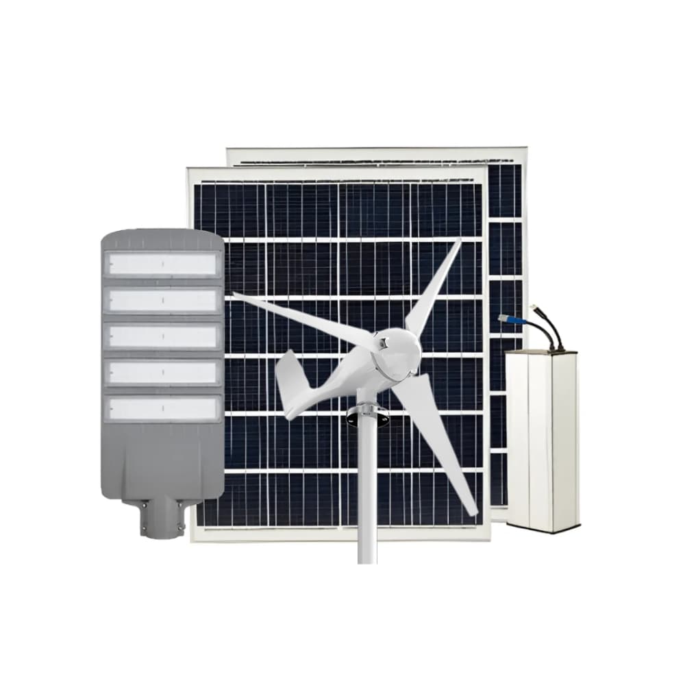 Đèn Đường LED Năng Lượng Mặt Trời lai Gió Zalaa ZSW 80W Dành cho dự án