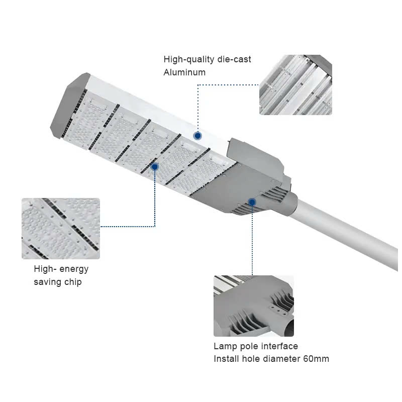 Đèn đường LED OEM Meanwell Cree mã ZODER054-150w ZALAA
