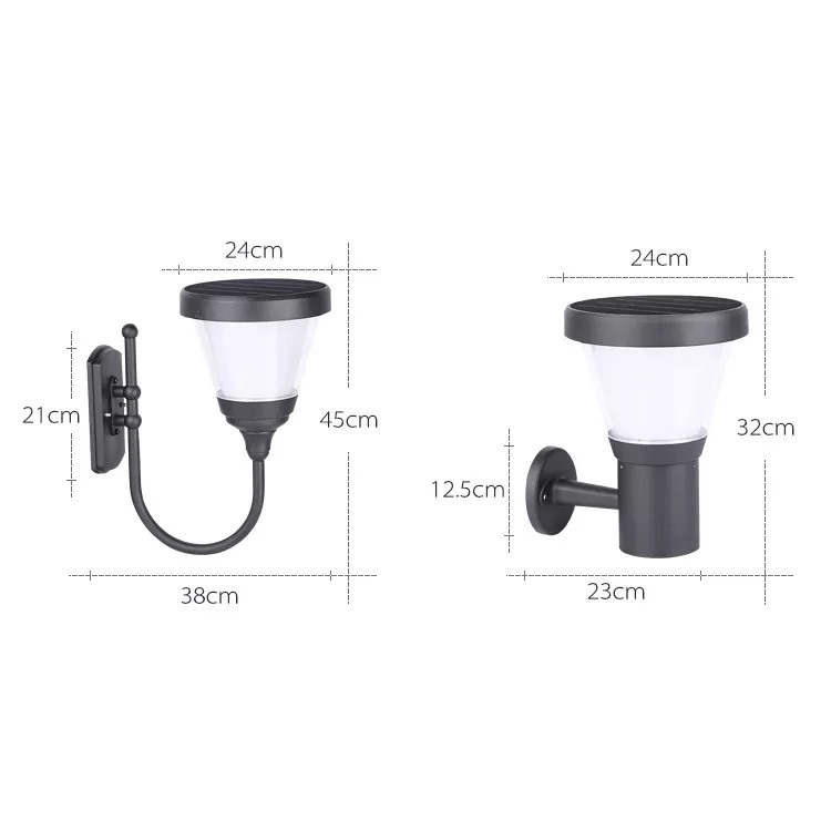 Đèn Gắn Cửa Cột Ngoài Trời Năng Lượng Mặt Trời Zalaa ZG-BD2106-1