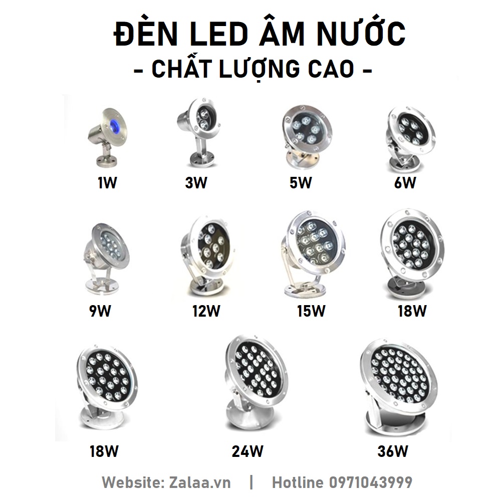 Đèn Led Âm Nước 36W Mã sản phẩm ZAN-36W