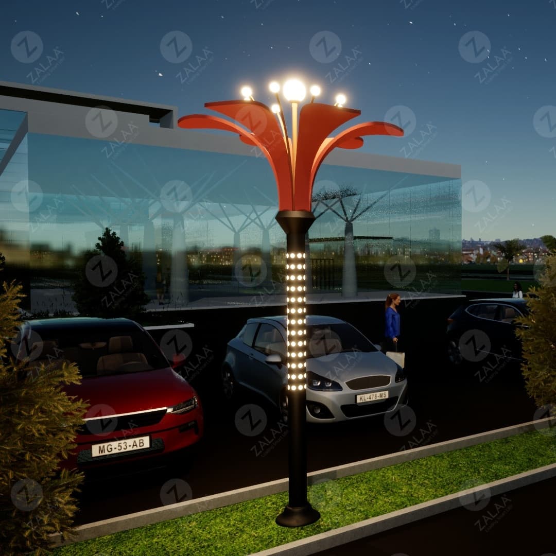 Đèn LED Cảnh Quan Kiểu Bông Hoa 6 Cánh Cho Dự Án Chỉnh Trang Chiếu Sáng Đô Thị, Thành Phố, Trung Tâm