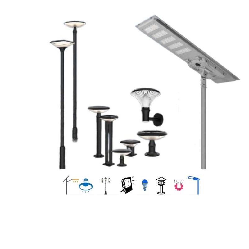 Đèn LED Cảnh Quan Sân Vườn ZALAA - Điện Lưới kết hợp Năng Lượng Mặt Trời