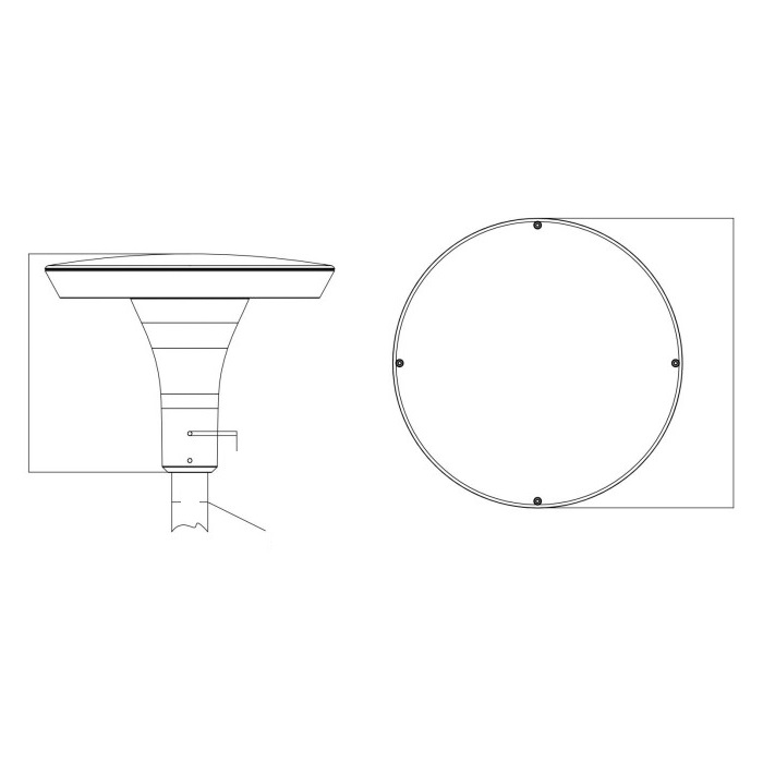 Đèn LED Chiếu Sáng Công Viên, Trang Trí Cảnh Quan ZAT-1035 20-60W H3-6M ZALAA