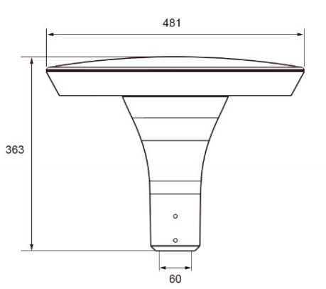Đèn LED Chiếu Sáng Công Viên, Trang Trí Cảnh Quan ZAT-1035 20-60W H3-6M ZALAA