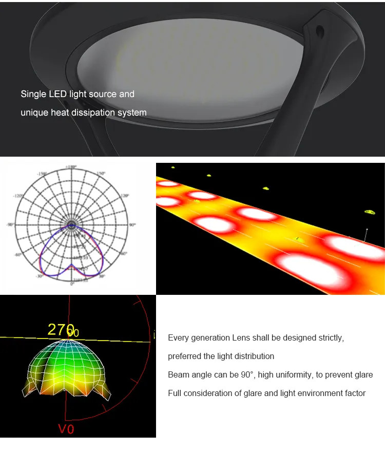 Đèn LED Chiếu Sáng Công Viên, Trang Trí Cảnh Quan ZAT-1038 30-100W H3-6M ZALAA