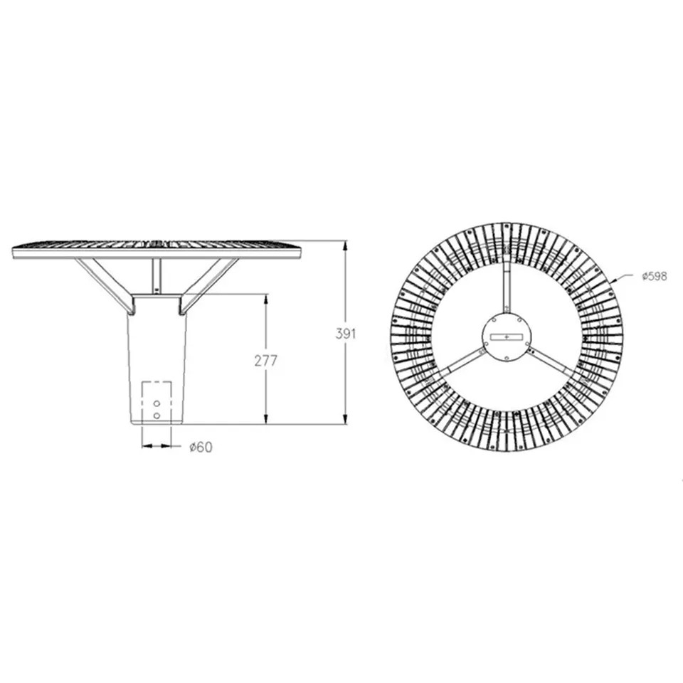 Đèn LED Chiếu Sáng Công Viên, Trang Trí Cảnh Quan ZAT-1042 20-60W H3-6M ZALAA