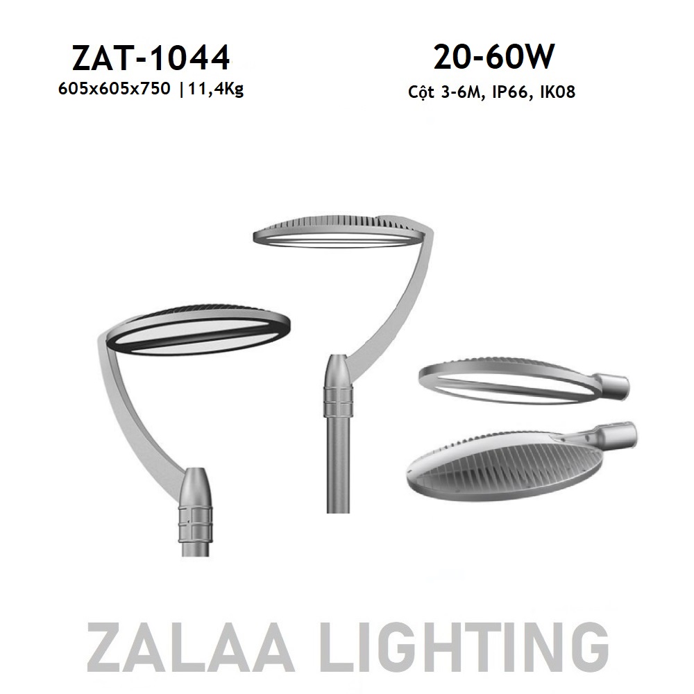 Đèn LED Chiếu Sáng Công Viên, Trang Trí Cảnh Quan ZAT-1044 20-60W H3-6M ZALAA