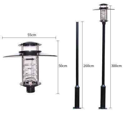 Đèn LED Chiếu Sáng Công Viên, Trang Trí Cảnh Quan ZAT-1033 20-60W H3-6M ZALAA