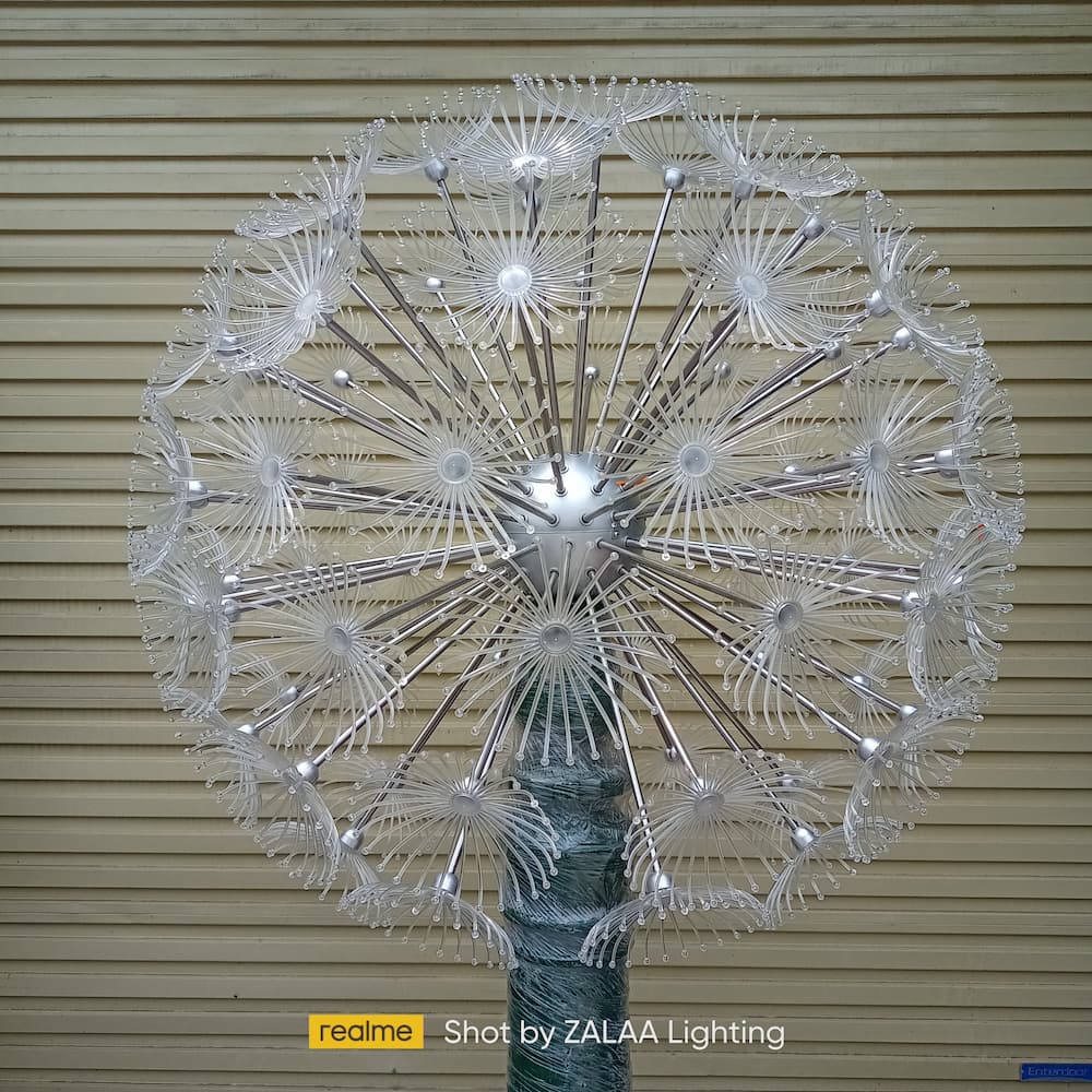 Đèn LED Bông hoa Bồ Công Anh Dandelion đường kính 1.5m, nhiều màu RGB - Giải pháp chiếu sáng cảnh quan kiểu mới