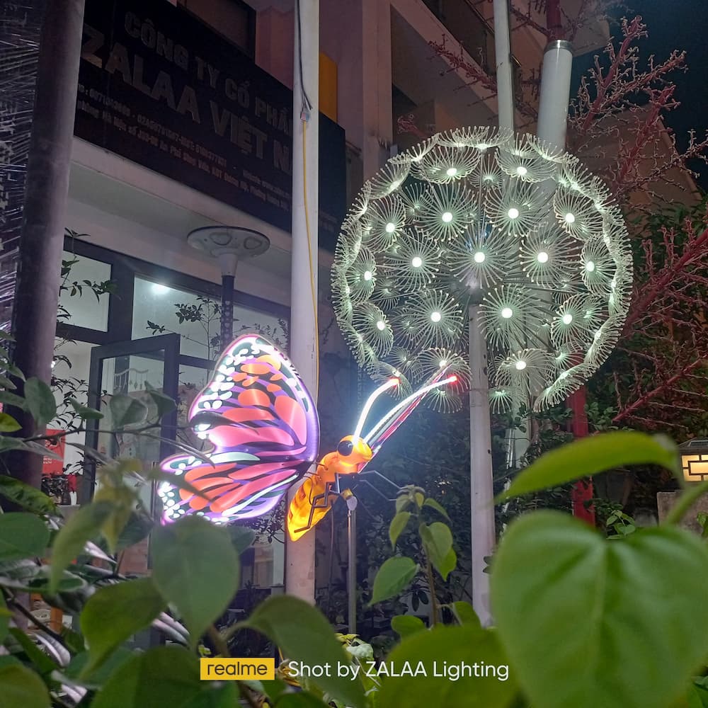 Đèn LED Dandelion Bông Hoa Bồ Công Anh D1m, Ánh sáng đổi màu RGB, Giải pháp chiếu sáng cảnh quan kiểu mới