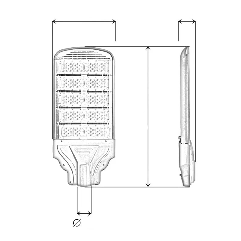 Đèn LED Đường Phố Công Suất 250W ZALAA Kiểu Dáng Ghép 5 Mudule Philips Mã Sp ZDDM13-250-SMD