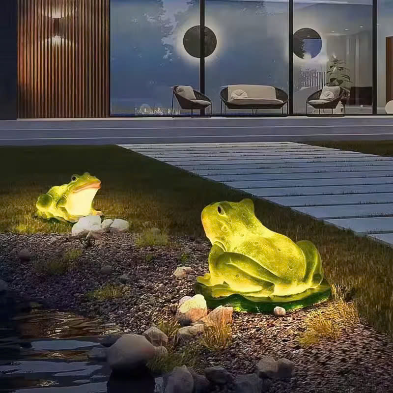 Đèn LED Fiberglass Sợi Thủy Tinh Nhựa tạo hình 3D Con Ếch Frog phát sáng Zalaa dành cho Dự án Vườn Ánh Sáng