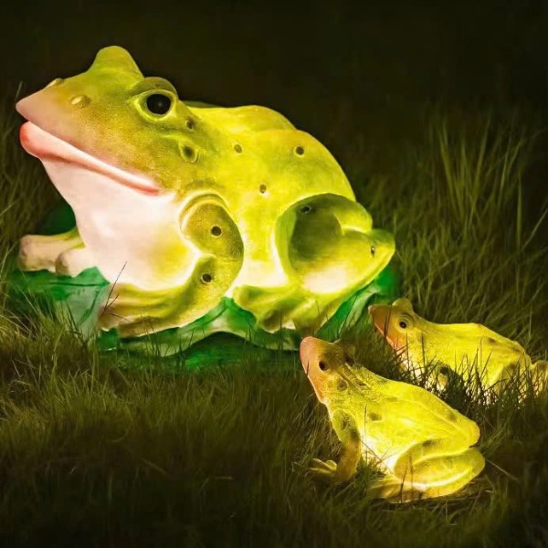 Đèn LED Fiberglass Sợi Thủy Tinh Nhựa tạo hình 3D Con Ếch Frog phát sáng Zalaa dành cho Dự án Vườn Ánh Sáng