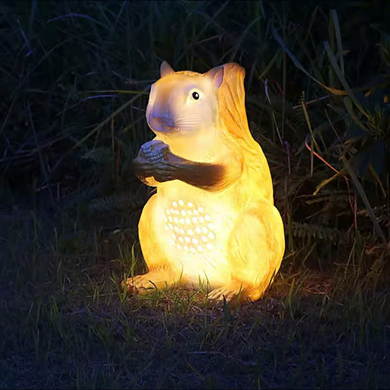 Đèn LED Fiberglass Sợi Thủy Tinh Nhựa tạo hình 3D Con Sóc Squirrel phát sáng Zalaa dành cho Dự án Vườn Ánh Sáng