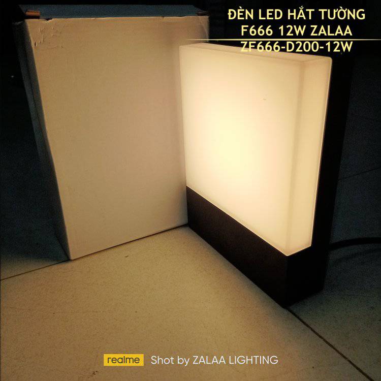 Đèn Led Hắt Tường F666 12W Mã sản phẩm ZF666-D200-12W