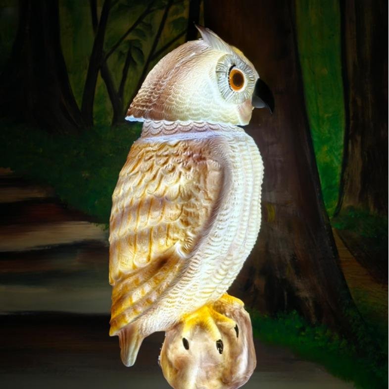 Đèn LED Hình Chim Cú Owl Catbird Năng Động ZALAA Cho Dự Án Chiếu Sáng Cảnh Quan Sân Vườn