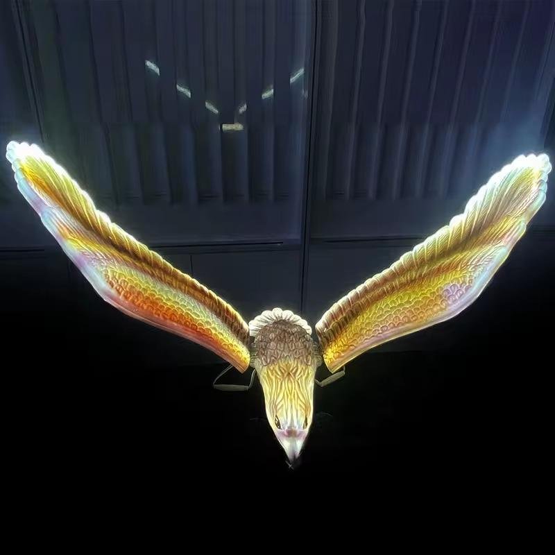 Đèn LED ZALAA Mô Phỏng Chim Đại Bàng Eagle Có Chuyển Động và Âm Thanh cho Cảnh Quan Ngoại Thất