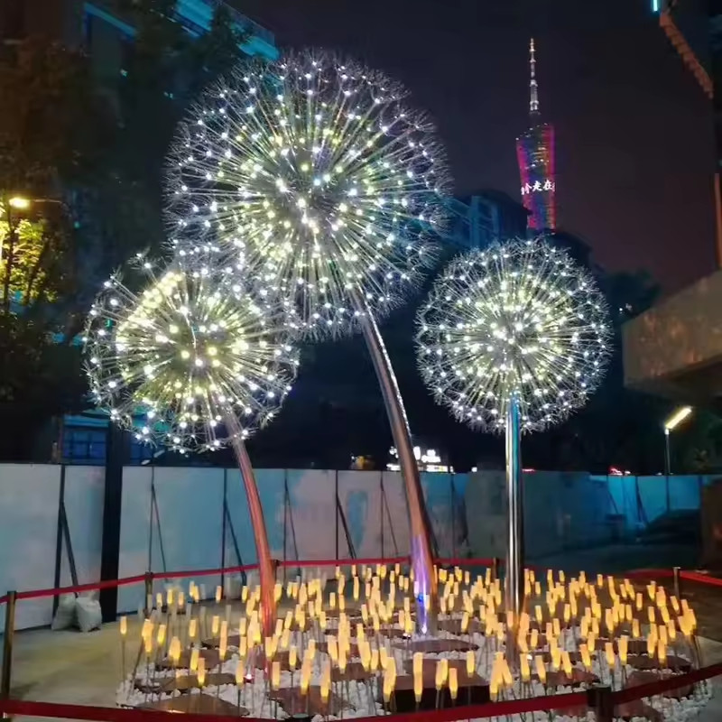 Đèn LED Hoa Bồ Công Anh Dandelion Sợi Quang Lớn D30cm-300cm | Báo Giá