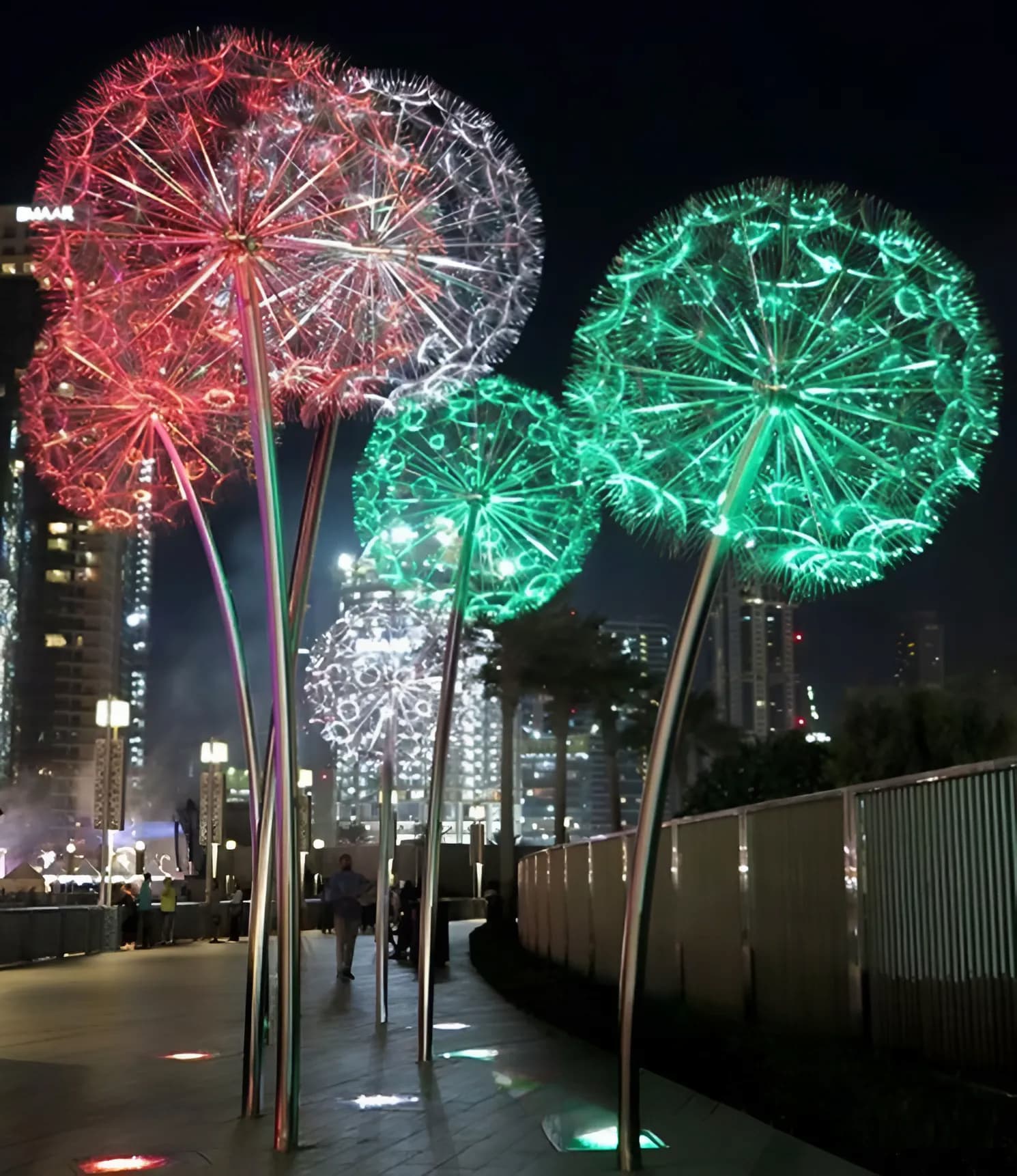 Đèn LED Hoa Bồ Công Anh Dandelion Sợi Quang Lớn D30cm-300cm | Báo Giá