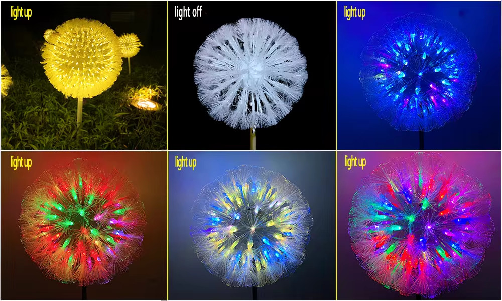 Đèn LED Hoa Bồ Công Anh Dandelion Sợi Quang Nhỏ D30cm-100cm | Báo Giá