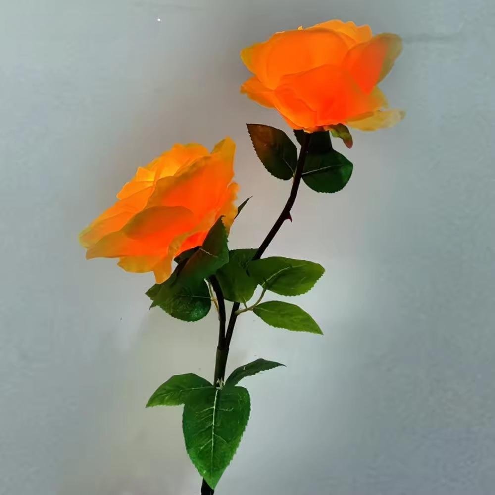 Đèn LED Mô Phỏng Bông Hoa Hồng - Simulation Rose Flower light cho Vườn Ánh Sáng Zalaa Light Garden