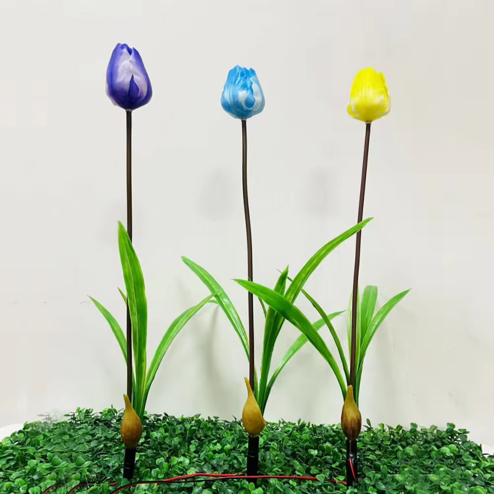 Đèn LED Mô Phỏng Bông Hoa Tulip - Simulation Tulips Light cho Vườn Ánh Sáng Zalaa Light Garden