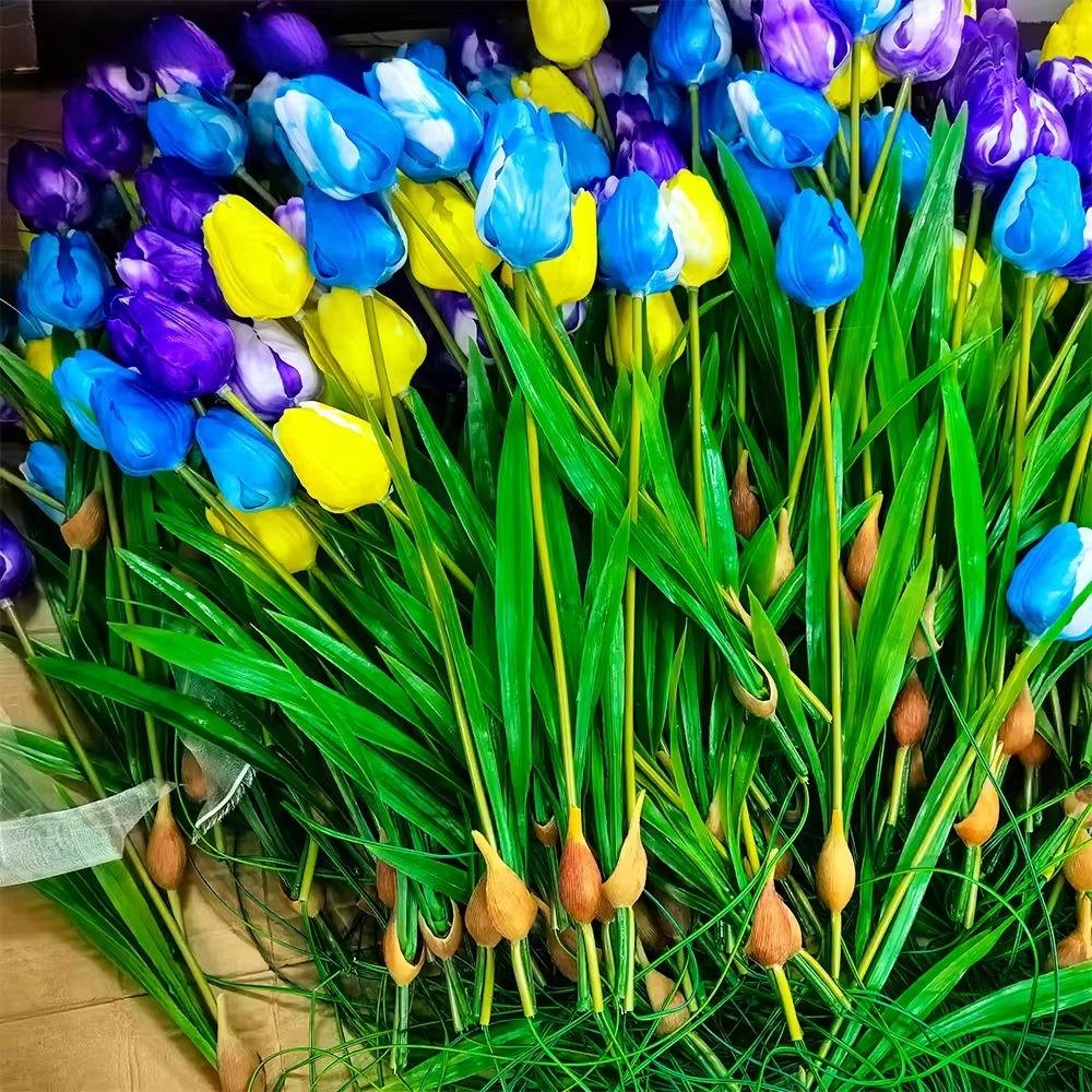 Đèn LED Mô Phỏng Bông Hoa Tulip - Simulation Tulips Light cho Vườn Ánh Sáng Zalaa Light Garden