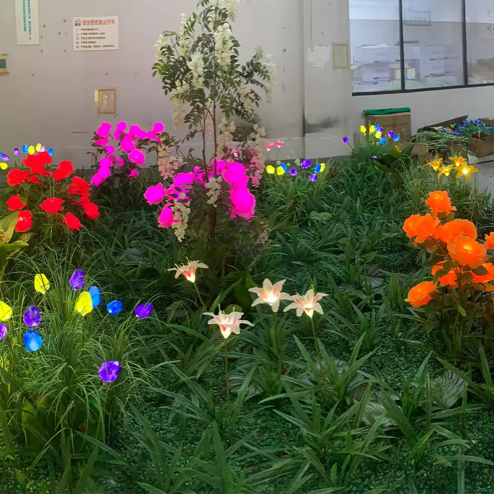 Đèn LED Mô Phỏng Bông Hoa Tulip - Simulation Tulips Light cho Vườn Ánh Sáng Zalaa Light Garden