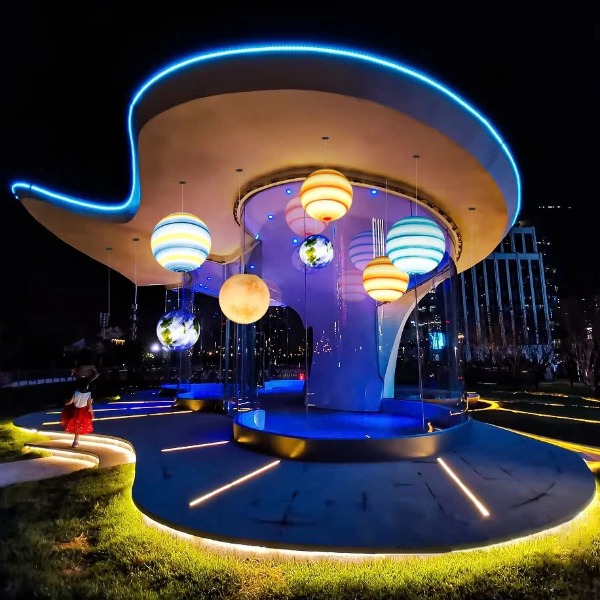 Đèn LED Mô Phỏng Các Hành Tinh phát sáng trang trí cảnh quan sân vườn Zalaa ZMP-Planet-Lights