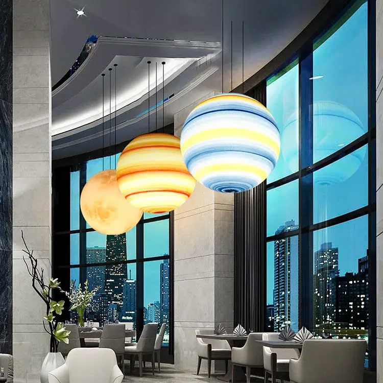 Đèn LED Mô Phỏng Các Hành Tinh phát sáng trang trí cảnh quan sân vườn Zalaa ZMP-Planet-Lights