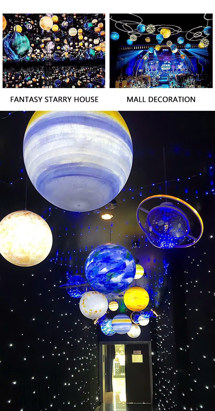 Đèn LED Mô Phỏng Các Hành Tinh phát sáng trang trí cảnh quan sân vườn Zalaa ZMP-Planet-Lights