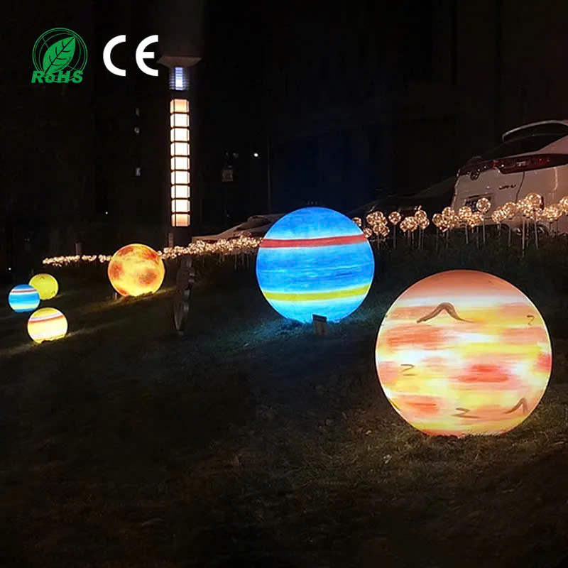 Đèn LED Mô Phỏng Các Hành Tinh phát sáng trang trí cảnh quan sân vườn Zalaa ZMP-Planet-Lights