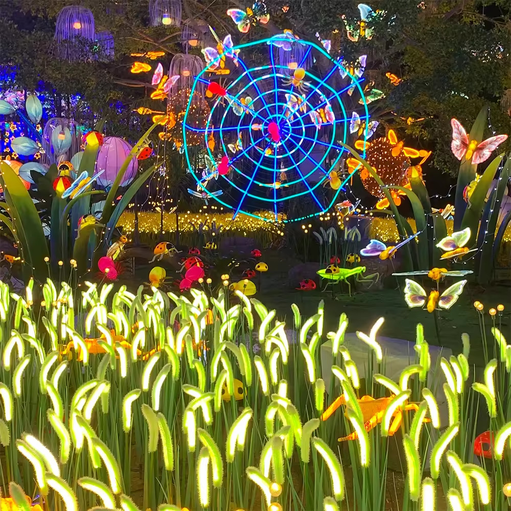 Đèn LED Mô Phỏng Hoa Cỏ Lau - Simulation Reed light cho Vườn Ánh Sáng Zalaa Light Garden