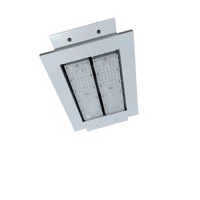 Đèn LED Pha Ghép 100W - Kiểu âm trần chống ẩm chiếu sáng Cây Xăng, Trạm dầu, trạm sạc pin xe điện