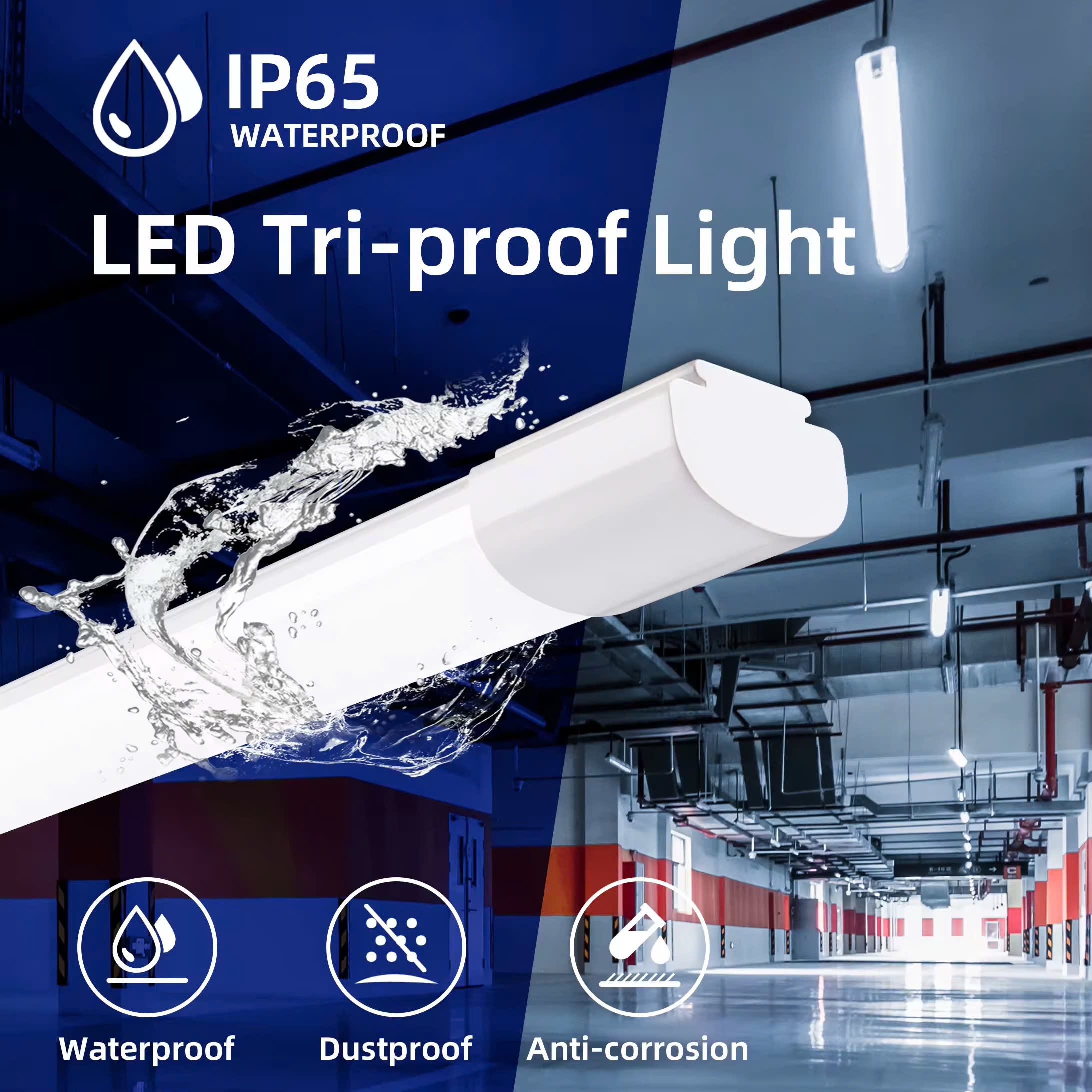 Đèn LED Phòng Sạch dài 0,6m, 1,2m kiểu Tuýp Bán Nguyệt 12W, 18W, 27W, 36W, 54W...ZALAA ZVP