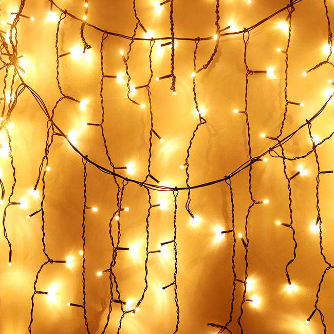 Đèn LED Dây Rèm Thả Icicle Trang Trí Lễ Hội AC220V IP65 5M 15W - ZALAA OEM/ODM Curtain Icicle Lights