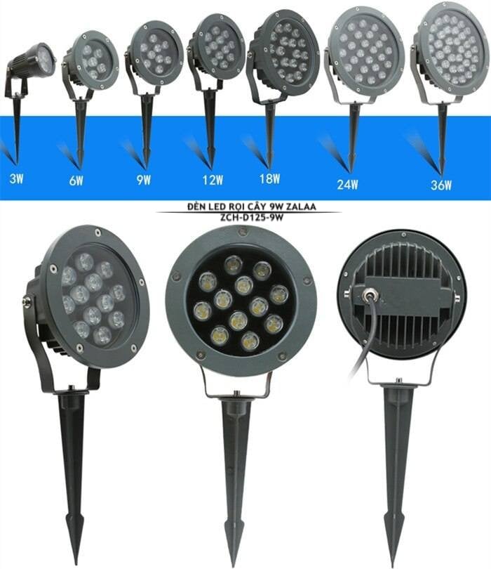 Đèn Led Rọi Cây 9W Mã sản phẩm ZCH-D125-9W