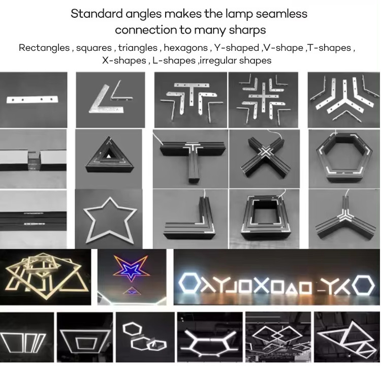 Đèn LED Thả Trần Văn Phòng - Ghép nối thanh chữ I, L, Y, O, V, Z, H, M, U